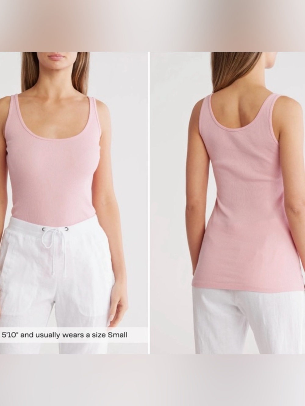 James Perse Ribbed Scoop Neck Tank